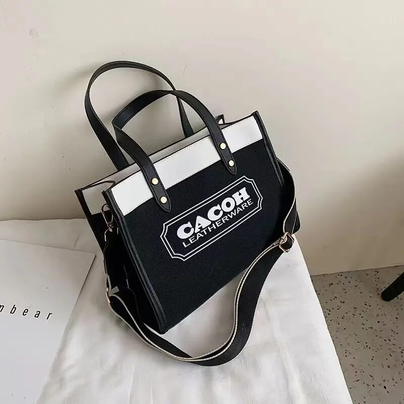 Large Capacity stylish bag women's bag 2023 new popular shoulder messenger bag all-match commute portable tote bag