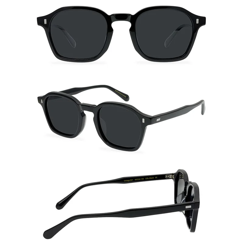 Belight Optical Acetate Handmade Quality Classical Design Women Men UV400 Protection with Case Oculos LEMTOSH Sunglasses 531