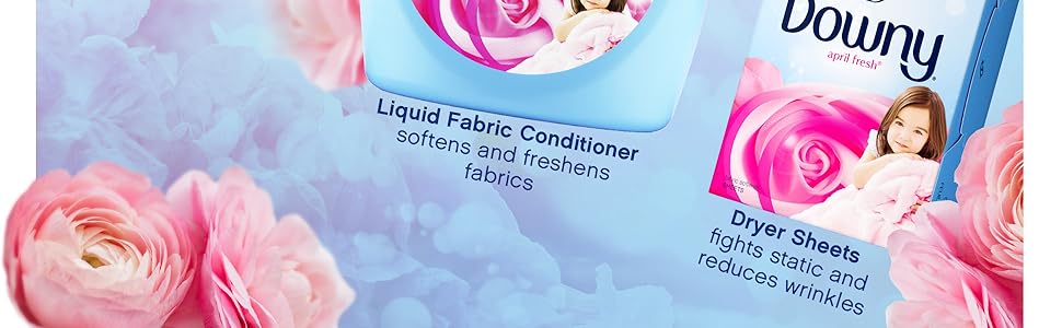 Liquid Fabric Conditioner softens and freshens fabrics. Dryer sheets fights static and wrinkles