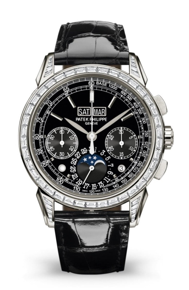 Patek Philippe Perpetual Calendar Platinum Black Dial 5271P 001