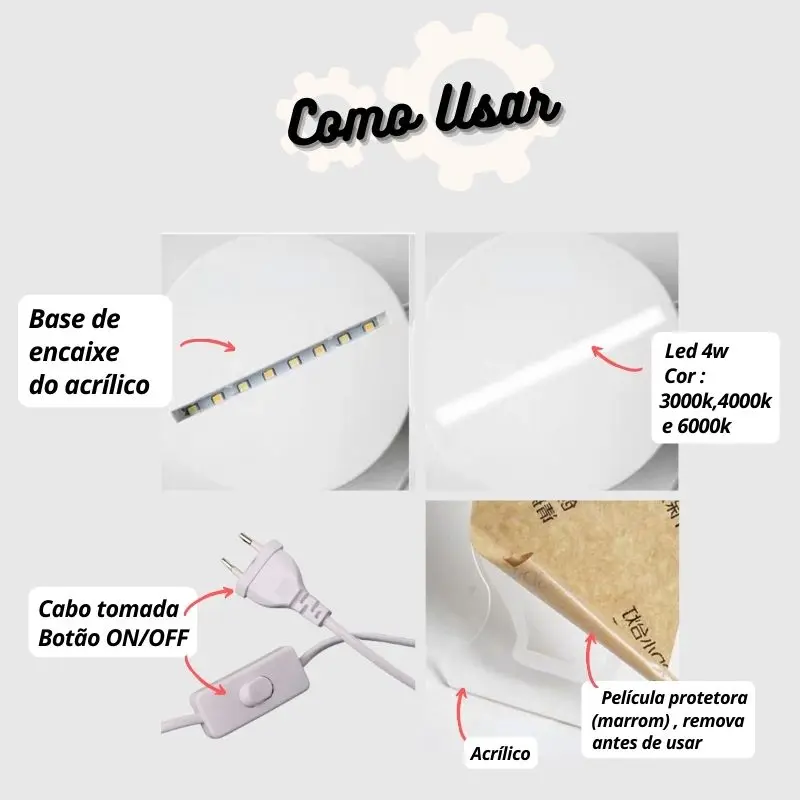 Table Lamp 3D Lampshade I LOVE U 4W 3 Colors