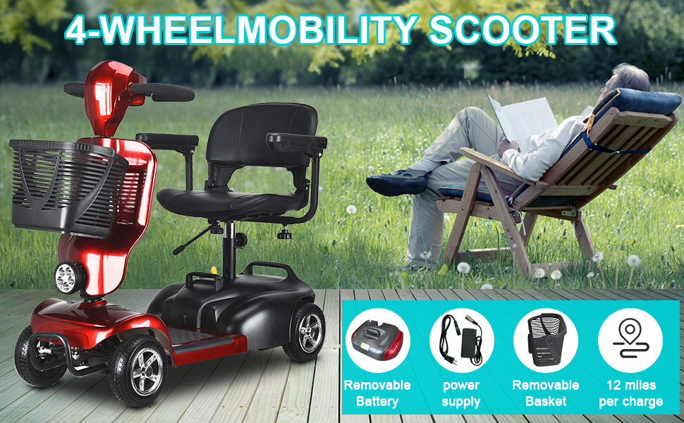 4-Wheel Powered Mobility Scooters