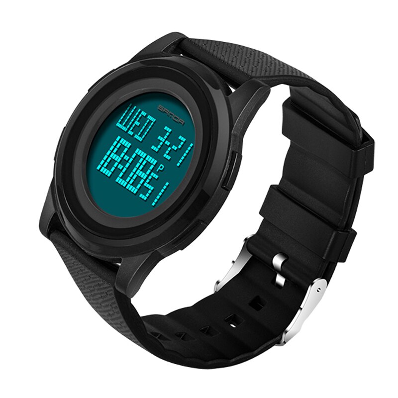 SANDA Brand 9mm Super Slim Men's Watch Luxury Electronic LED Digital Watches for Man Clock Male Wristwatch Relogio Masculino 337