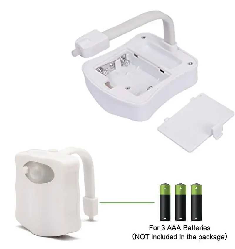 Smart PIR Motion Sensor Toilet Seat Night Light 8/16 Colors Waterproof Backlight For Toilet Bowl LED Lamp WC Toilet Light