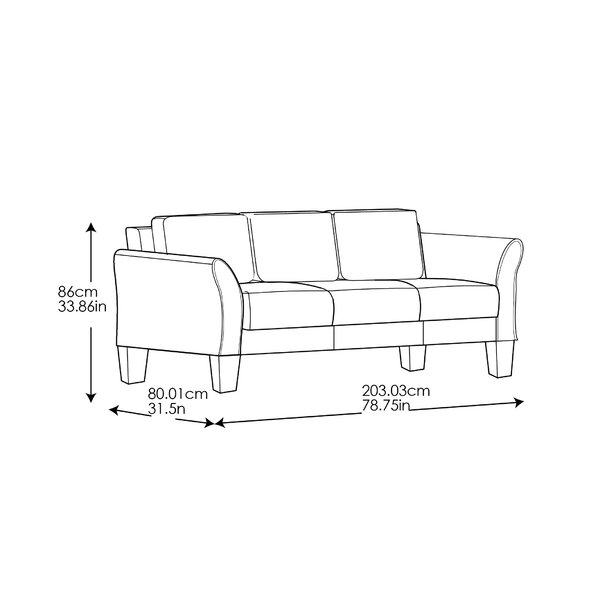 Caniah Flared Arm Sofa