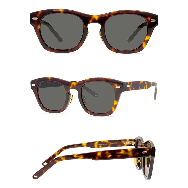 Belight Optical  Women Men Classical American Style UV400 Big Shape Vintage Retro Acetate Sunglasses with Case Oculos 9558