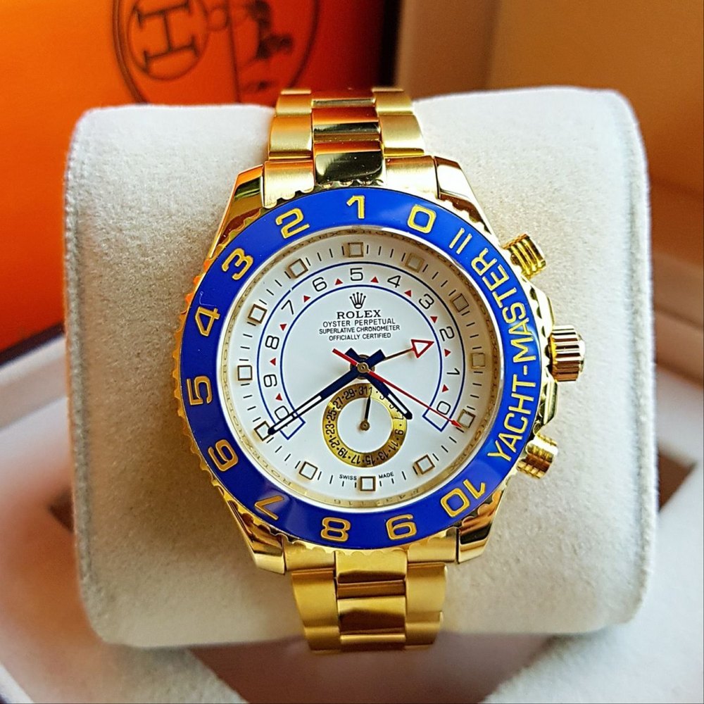 Golden Stainless Steel Rolex Yacht Master Ii Watch at best price in Budhgaon