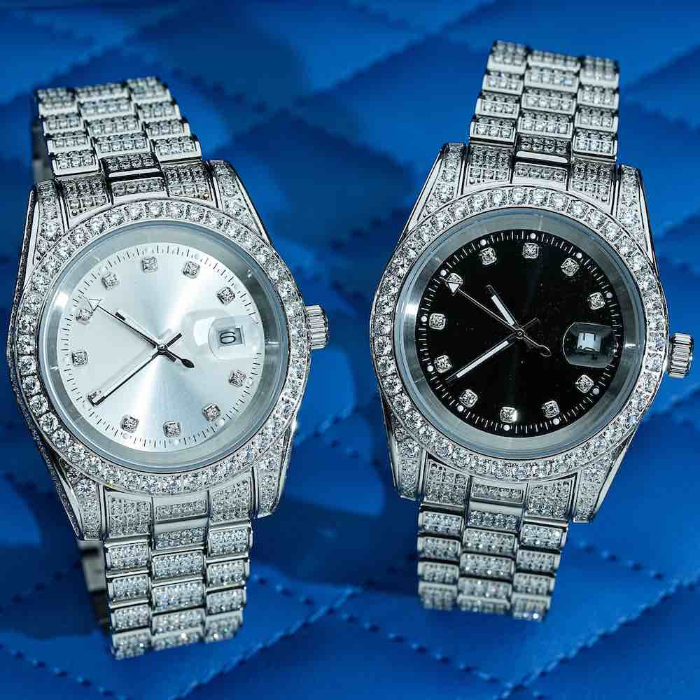 Iced out watch-Yika Jewelry