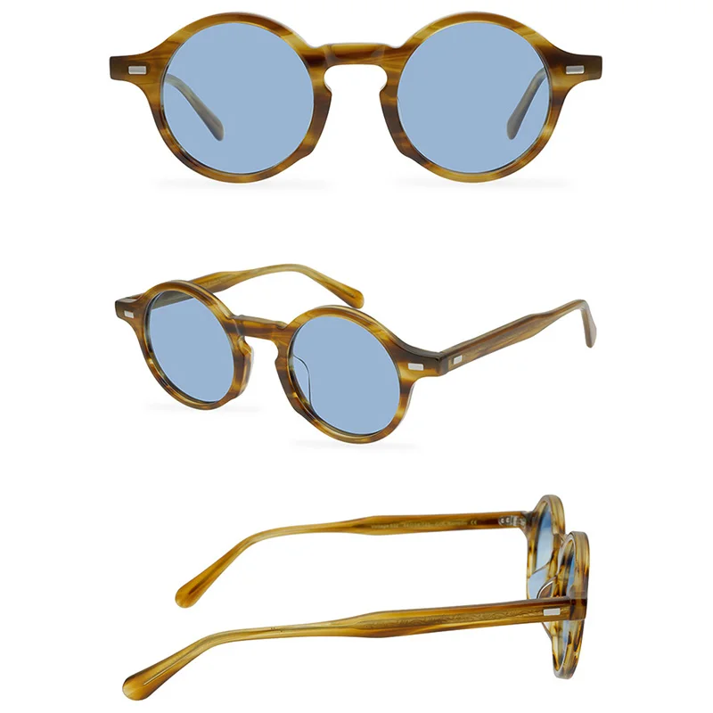 Belight Optical Acetate Handmade Quality Classical Design Women Men UV400 Protection with Case Oculos LEMTOSH Sunglasses 532