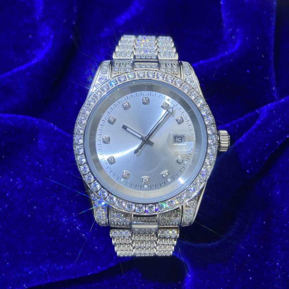 Iced out watch-Yika Jewelry