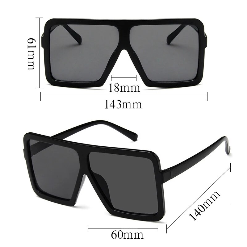 Newest super large frame sunglasses women men hip-hop personality sunglasses popular Rap style Exaggerated European sunglasses