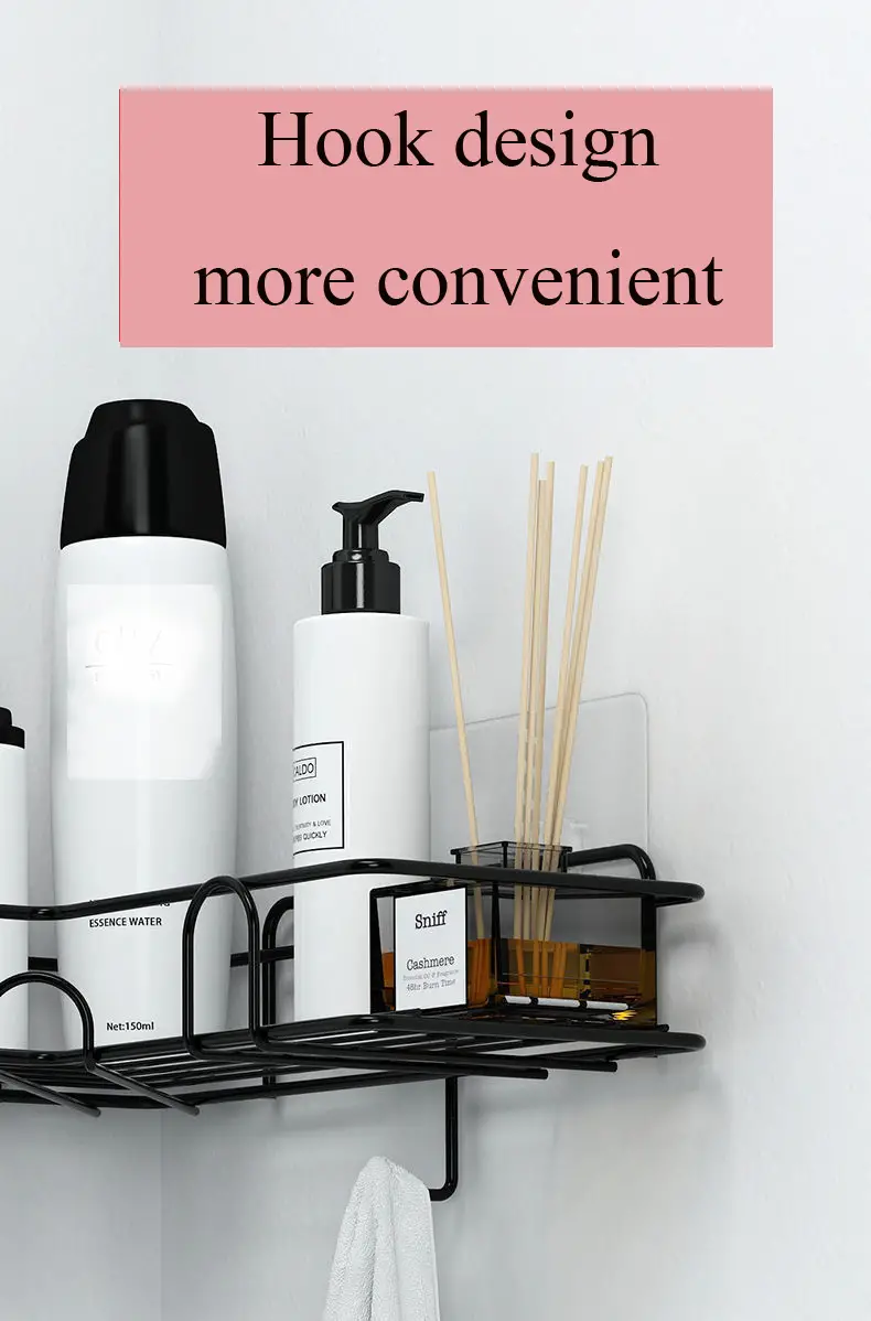 2pcs punch free shower corner caddy toilet corner shelf toiletry rack washroom triangle storage rack wall mounted storage rack for bathroom details 2