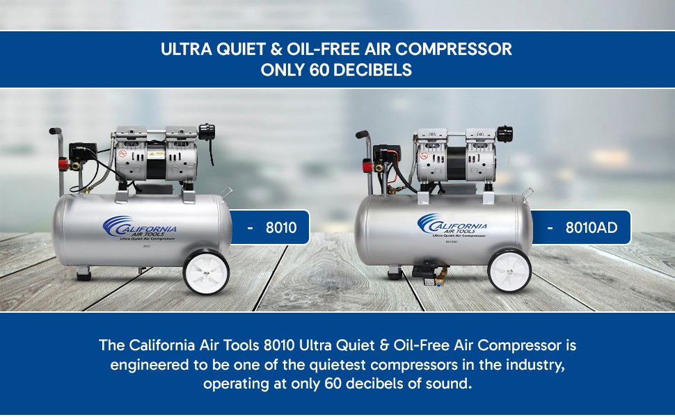 Ultra Quiet and Oil-Free Air Compressor