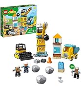 LEGO DUPLO Construction Wrecking Ball Demolition 10932 Toy for Preschool Kids; Building and Imagi...