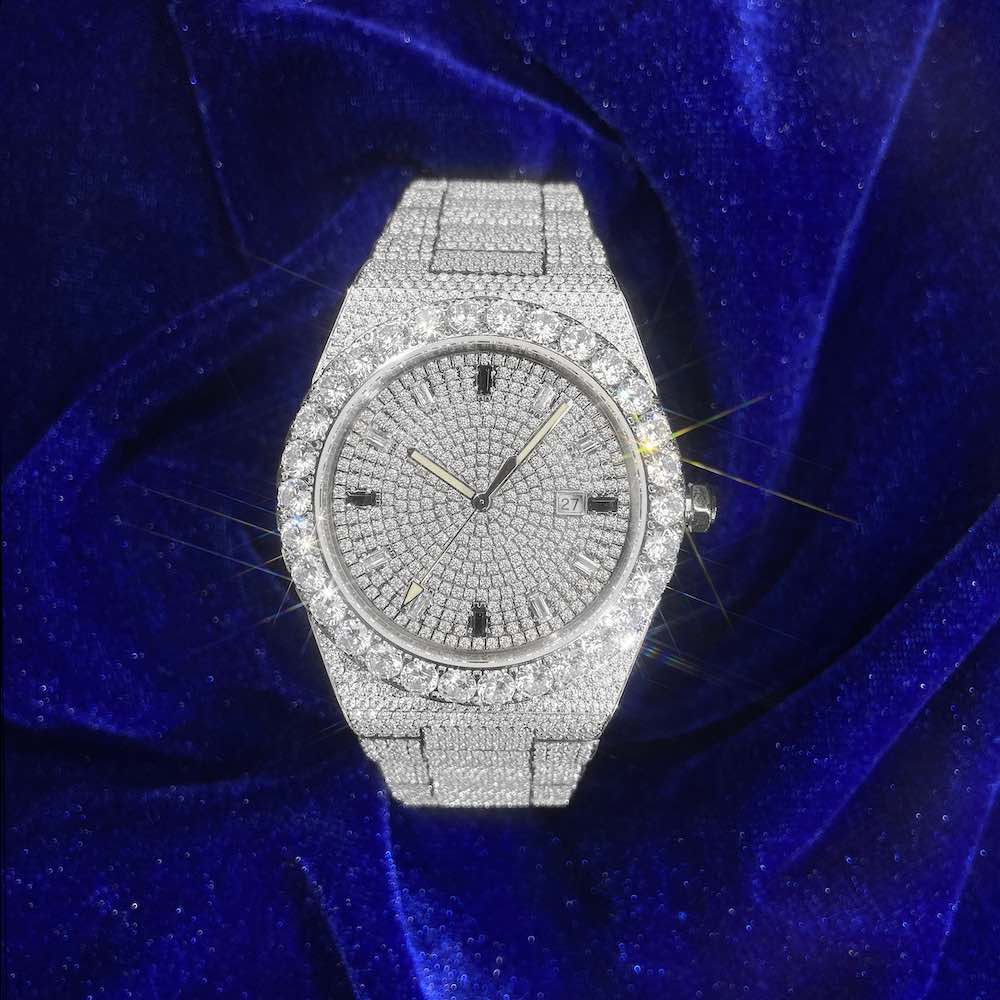 Iced out watch-Yika Jewelry