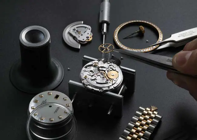 Watchmaker working