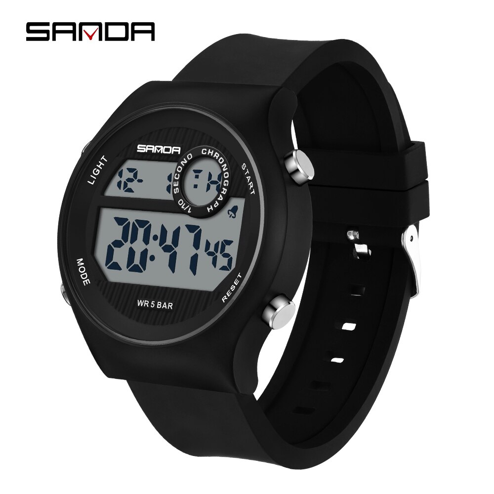 SANDA Top Brand Sports Men Watches Fashion Countdown Waterproof LED Digital Watch Man Military Wristwatch Relogio Masculino 9013
