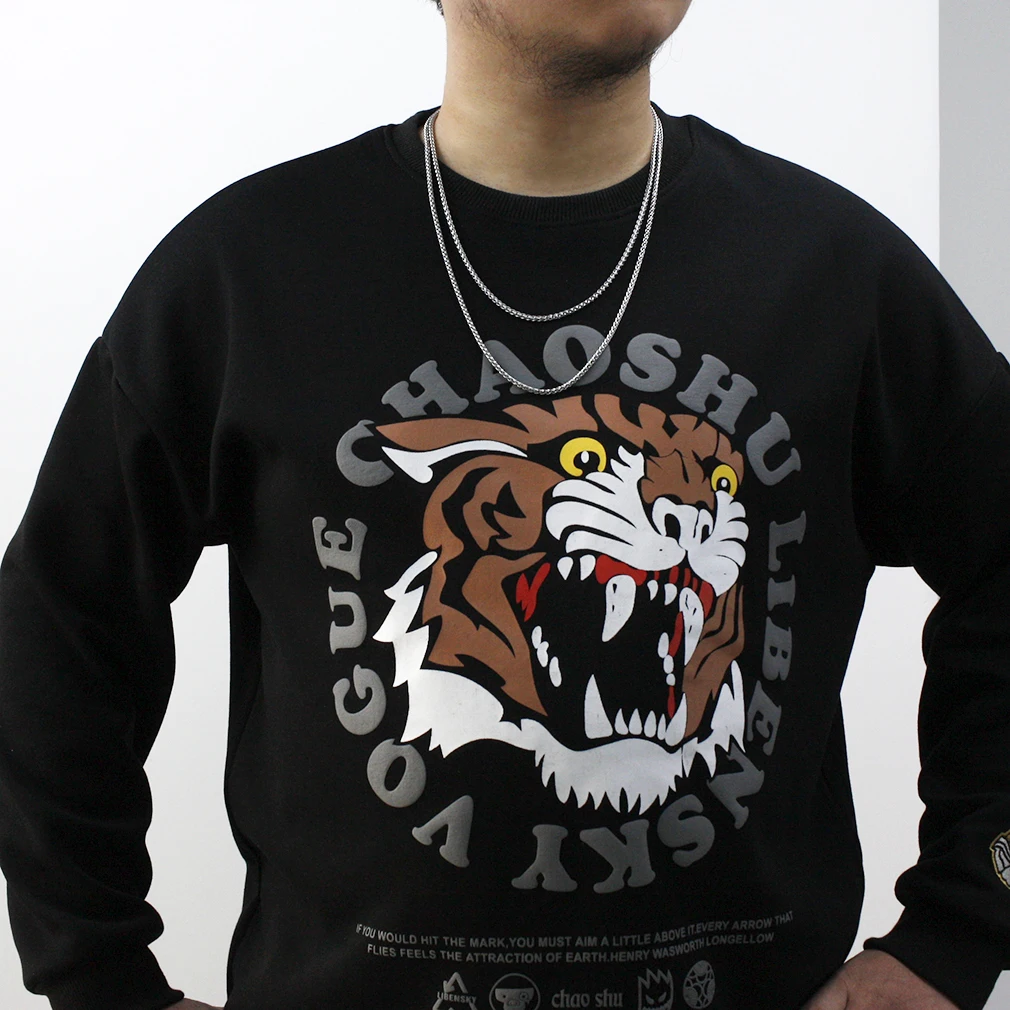 JHJT Flower Basket Chain Necklace Stainless Steel Keel Chain Necklace for Women Men Fashion Punk Jewelry Unisex Accessoires Gift