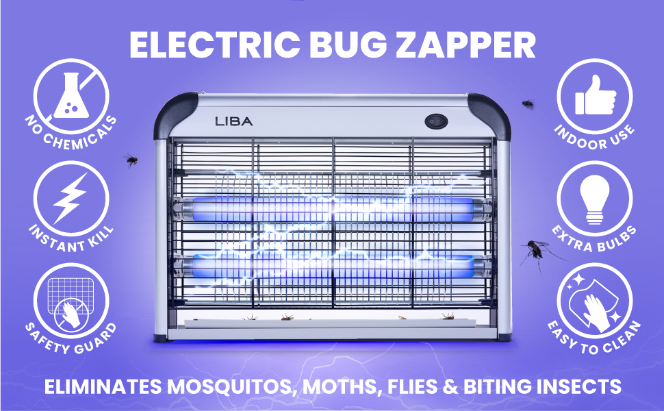 Electric Bug Zapper eliminated mosquitos, moths, flies, and biting insects