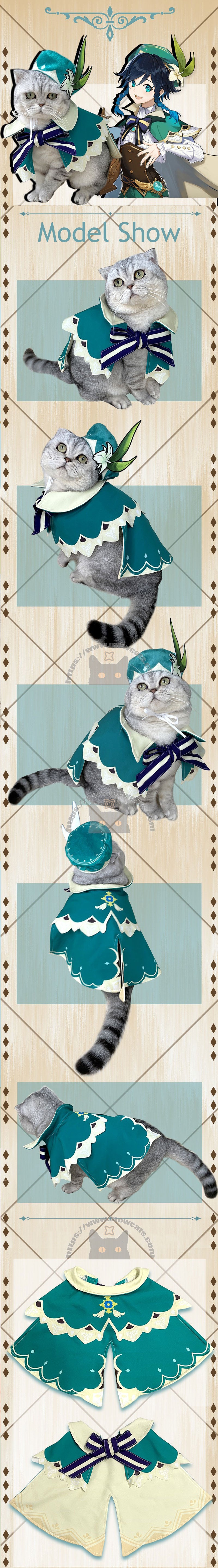Venti Cat Anime Cosplay Costume Hat