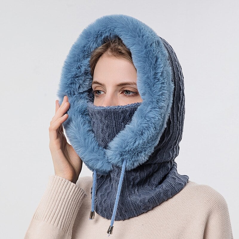 Winter Knit Set Unisex Warm Wind-proof Cap