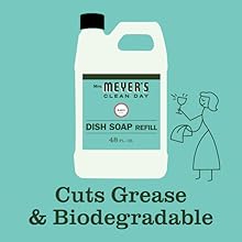 Mrs. Meyer's Basil Dish Soap Refill, Bulk