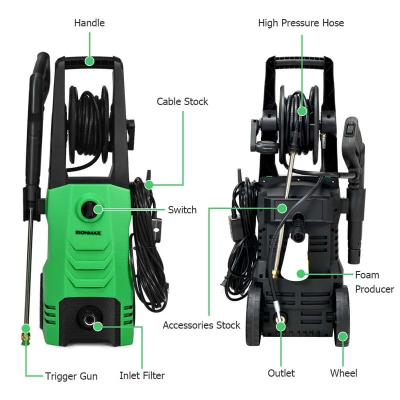 Eletriclife 3500PSI Electric High Power Pressure Washer