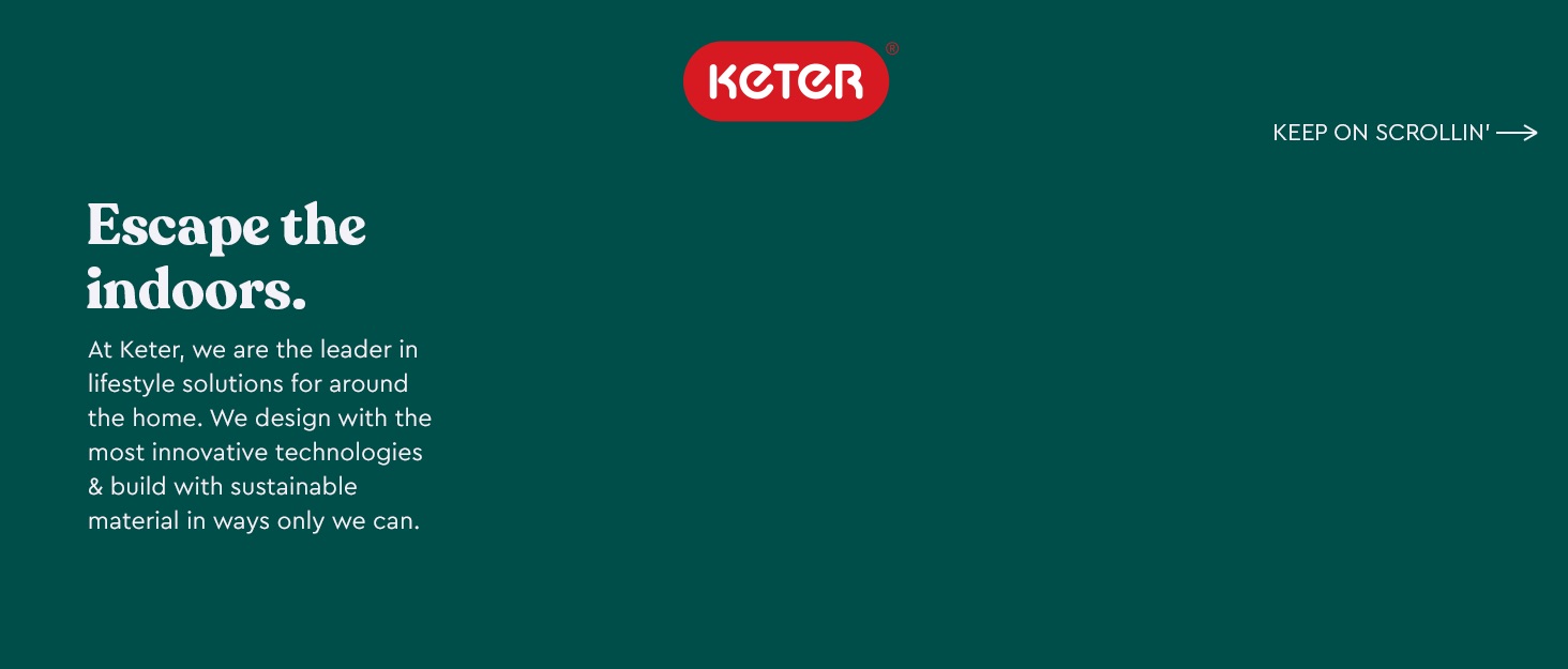 Escape the Indoors with Keter