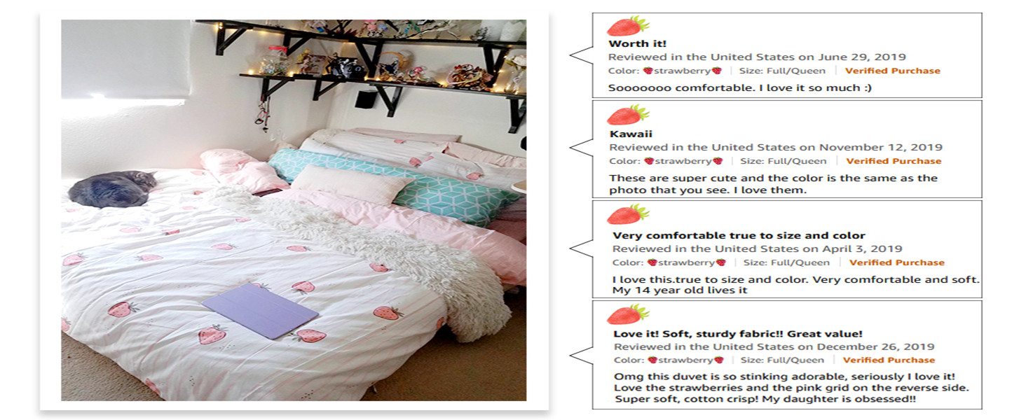 strawberry duvet cover