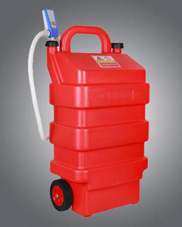 60L Portable Fuel Caddy Tank with Automatic Fuel Transfer Pump