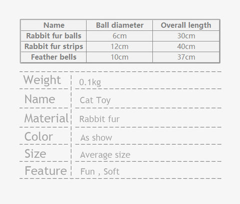 Cat Toys Teaser Kitty Stick Interactive Bell Ball