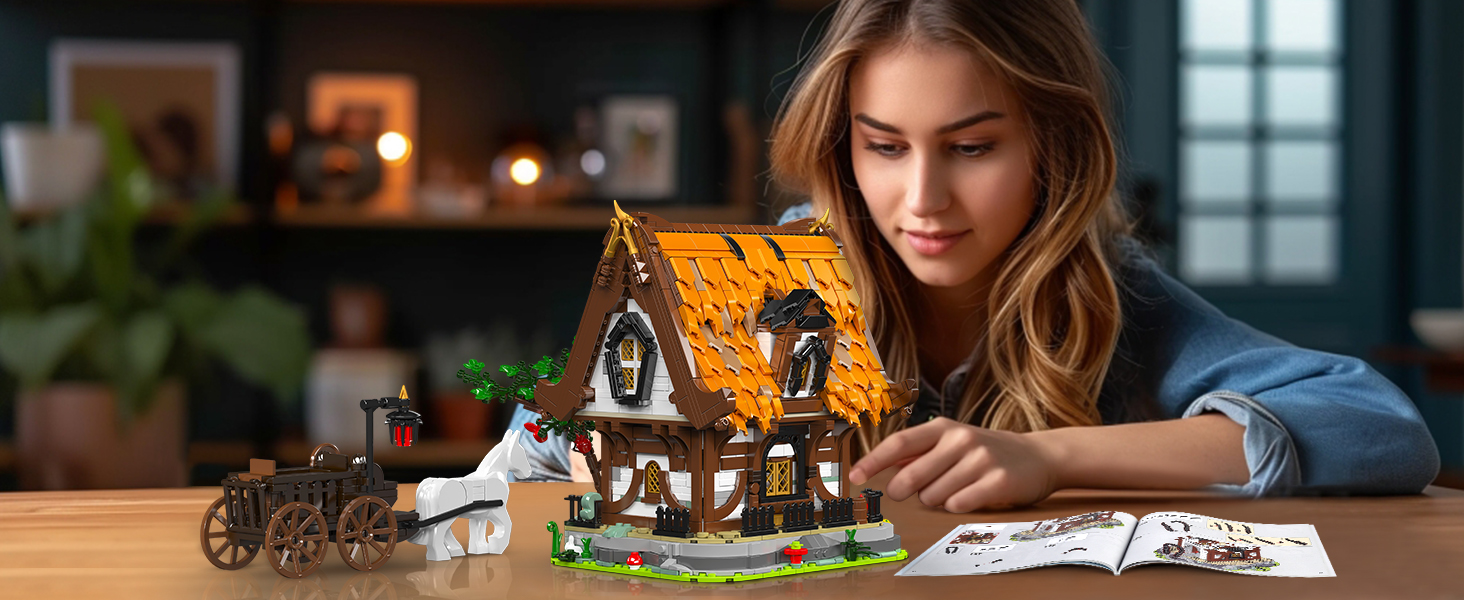 lego medieval wooden cabin