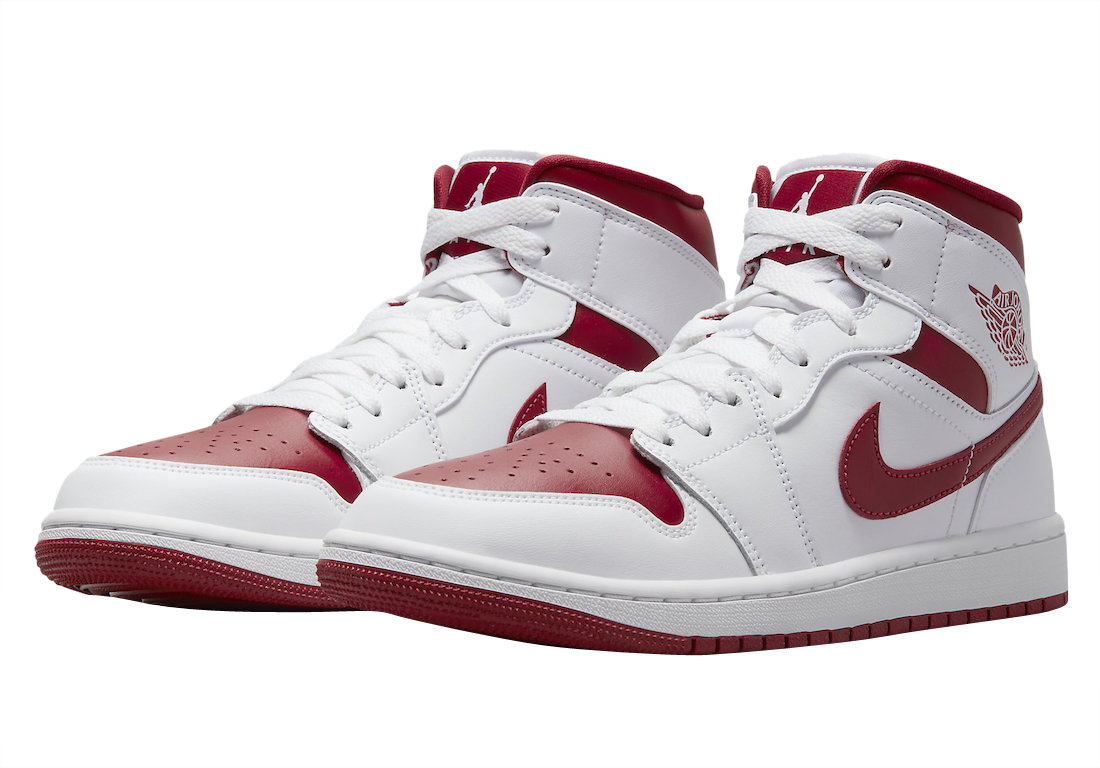 Air Jordan 1 Mid WMNS Red Toe BQ6472-161