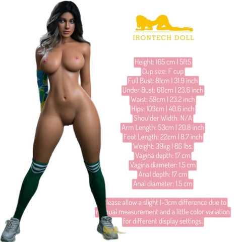 [IRONTECH Doll] 166cm / Fcup, SIL - Curvy Latina Sex Doll, Luna