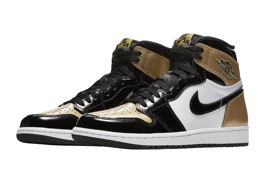 Air Jordan 1 Retro High OG Gold Toe 861428-007