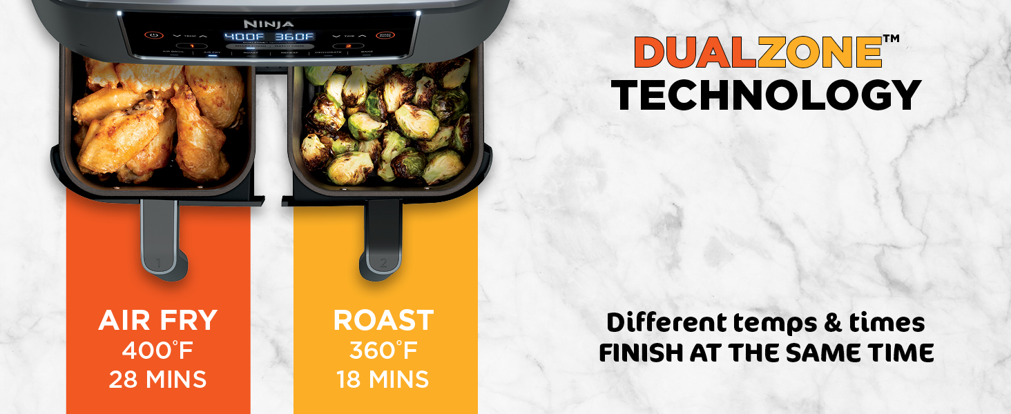 Use Match Cook to copy settings across zones or Smart Finish to cook 2 ways, at the same time.