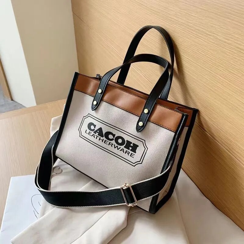 Large Capacity stylish bag women's bag 2023 new popular shoulder messenger bag all-match commute portable tote bag