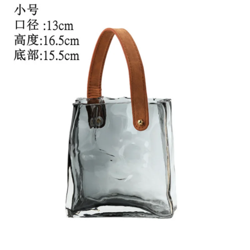 Light Luxury Handbag Glass Vases Fish Tank Flowers Green Plants Hydroponic Home Furnishings Decorative Vases Modern Home Decor