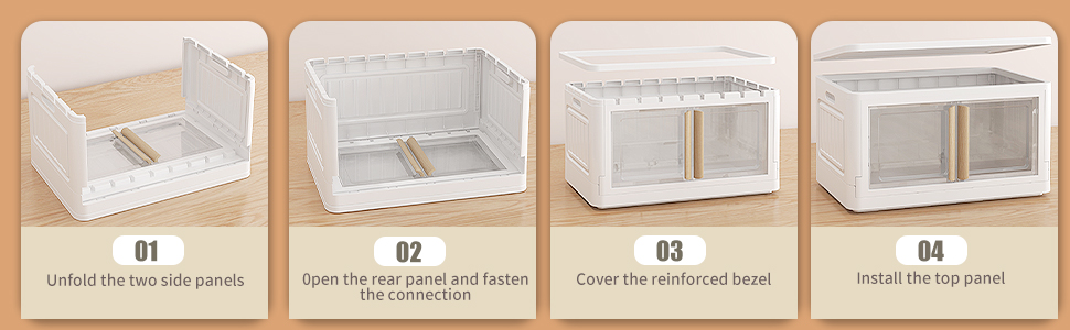 storage bins with lids install