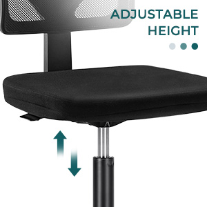 Desk Chair - Armless Mesh Office Chair, Ergonomic Computer Desk Chair