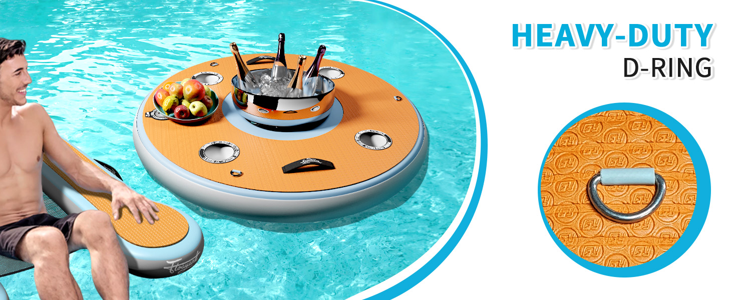 inflatable floating dock