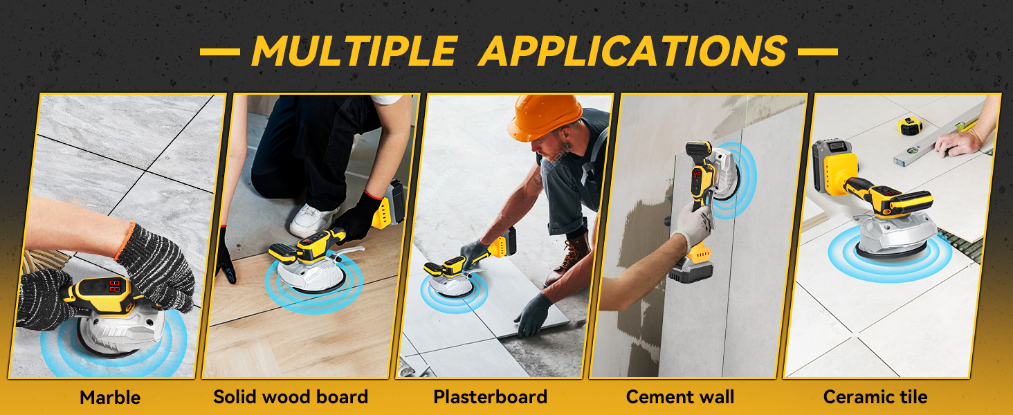 cordless tile vibration machine for marble,solid wood board,plasterboard,cement wall,ceramic tile