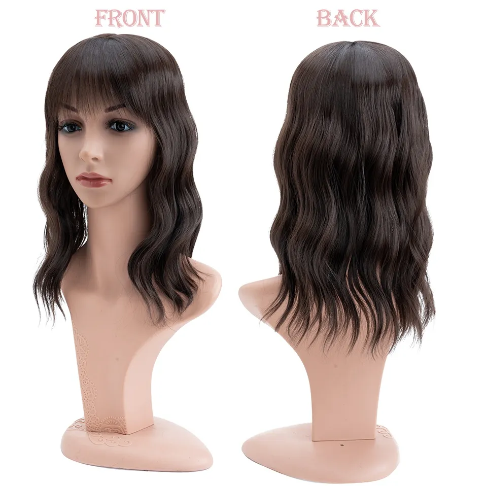 Benehair Topper Hair Piece Invisible Seamless Straight Wig Bangs Clip Overhead Natural Invisible Replacement Cover White Hair