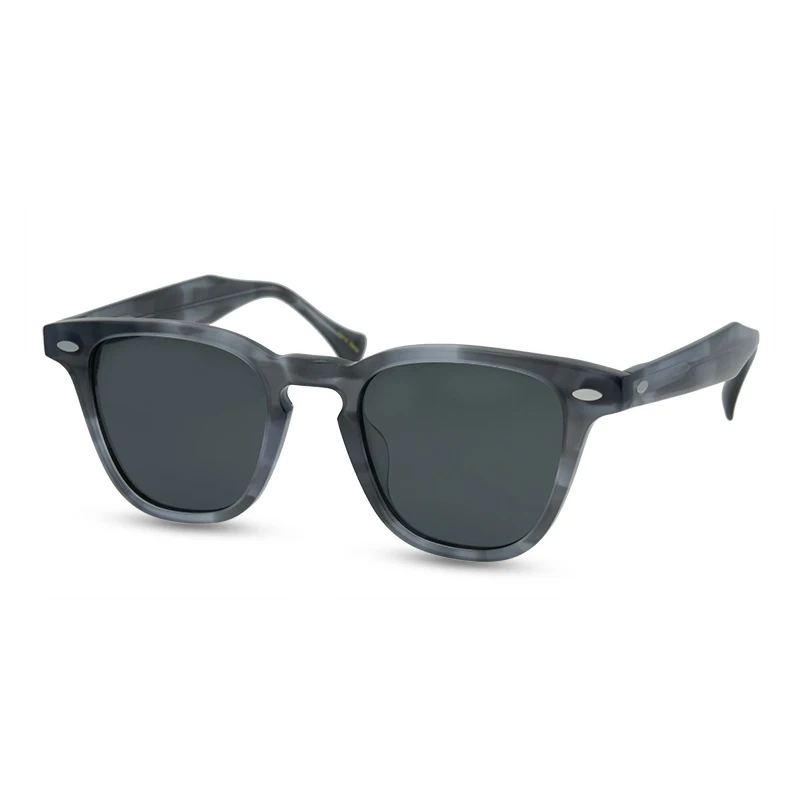 Belight Optical  Handmade Women Men UV400  Vintage Retro Small Square Shape Acetate  Polarized Sunglasses  with Case Oculos 523