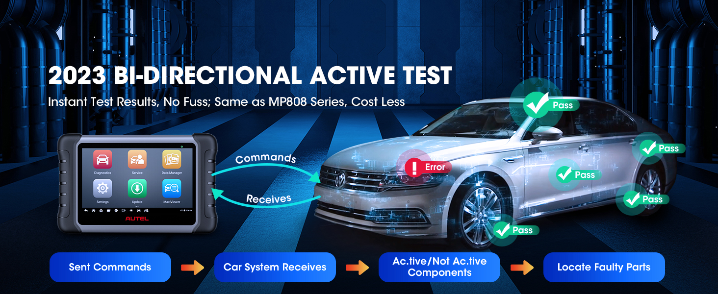 Bi-Directional Control Precisely Locate Car Problems