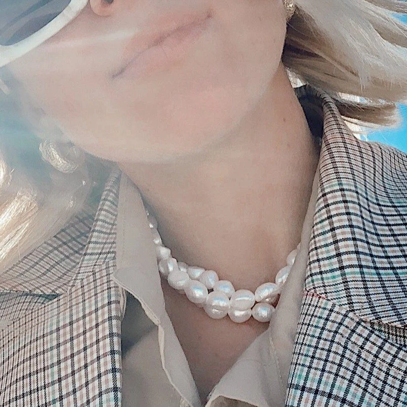 Natural gemstone irregular red coral chip stone natural freshwater pearl jewelry making stainless steel accessories necklace