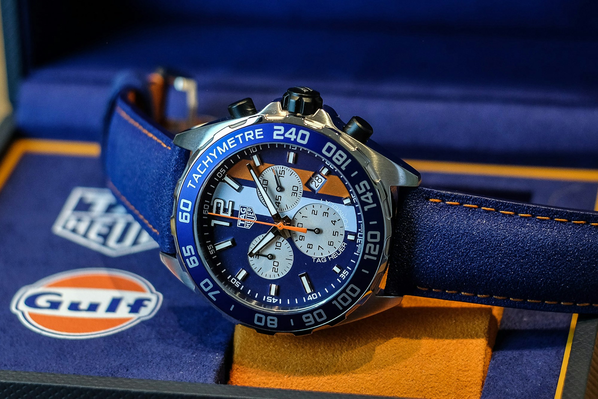 2019 TAG HEUER F1 GULF LIMITED EDITION for sale by auction in Chelthenham,  Gloucsetershire, United Kingdom