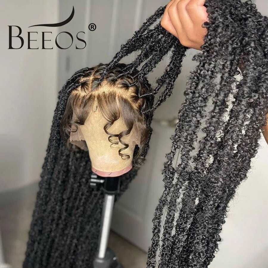 BEEOS 34in Real HD Full Lace Wig Silky Straight Braided Wigs Natural Pre plucked Lace Frontal Human Hair Wigs For Women Skinlike