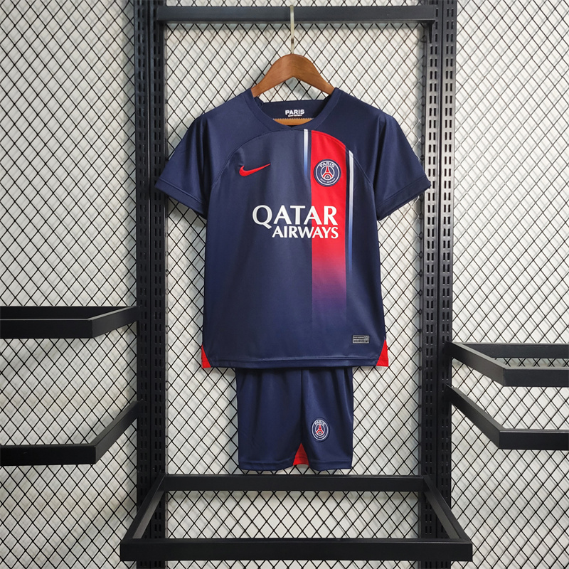 SIUjerseys-Paris Saint-Germain PSG 23-24 Home Kids kit
