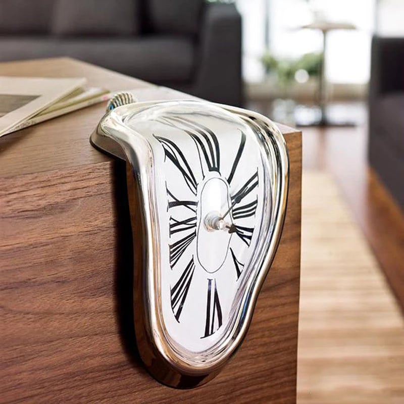 Decorative Dali Watch Melting Clock Surrealistic Table Shelf Desk Fashion  Clock Creative Retro Melted Clock for Home Office|Wall Clocks| - AliExpress